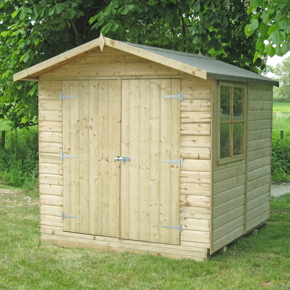 Shire Alderney 7 x 7ft Pressure Treated Tongue and Groove Shed Image 2