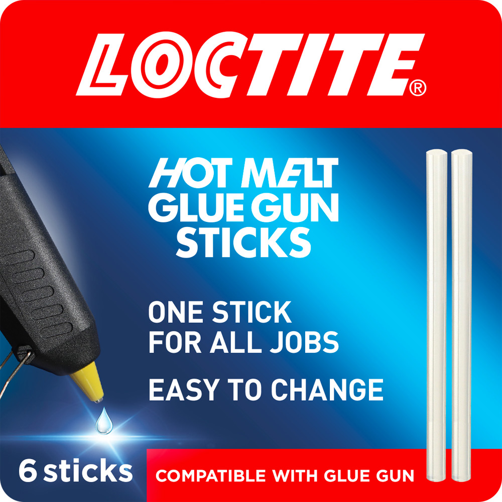 Loctite 6 Pack Long Glue Gun Refill Sticks Image 1