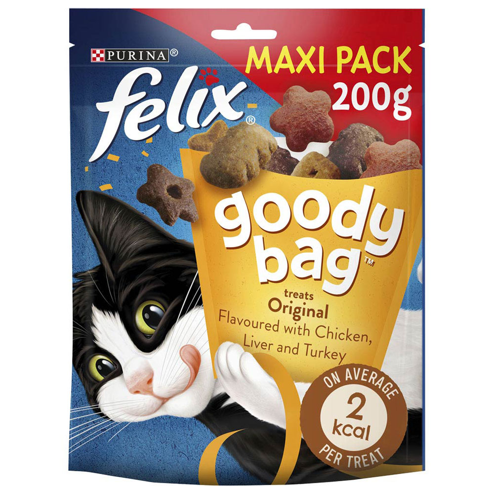 Felix Goody Bag Cat Treats Original Mix 200g Image 1