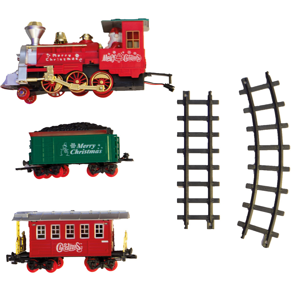 St Helens 2 Carriages Battery Operated Christmas Train Set Image 2