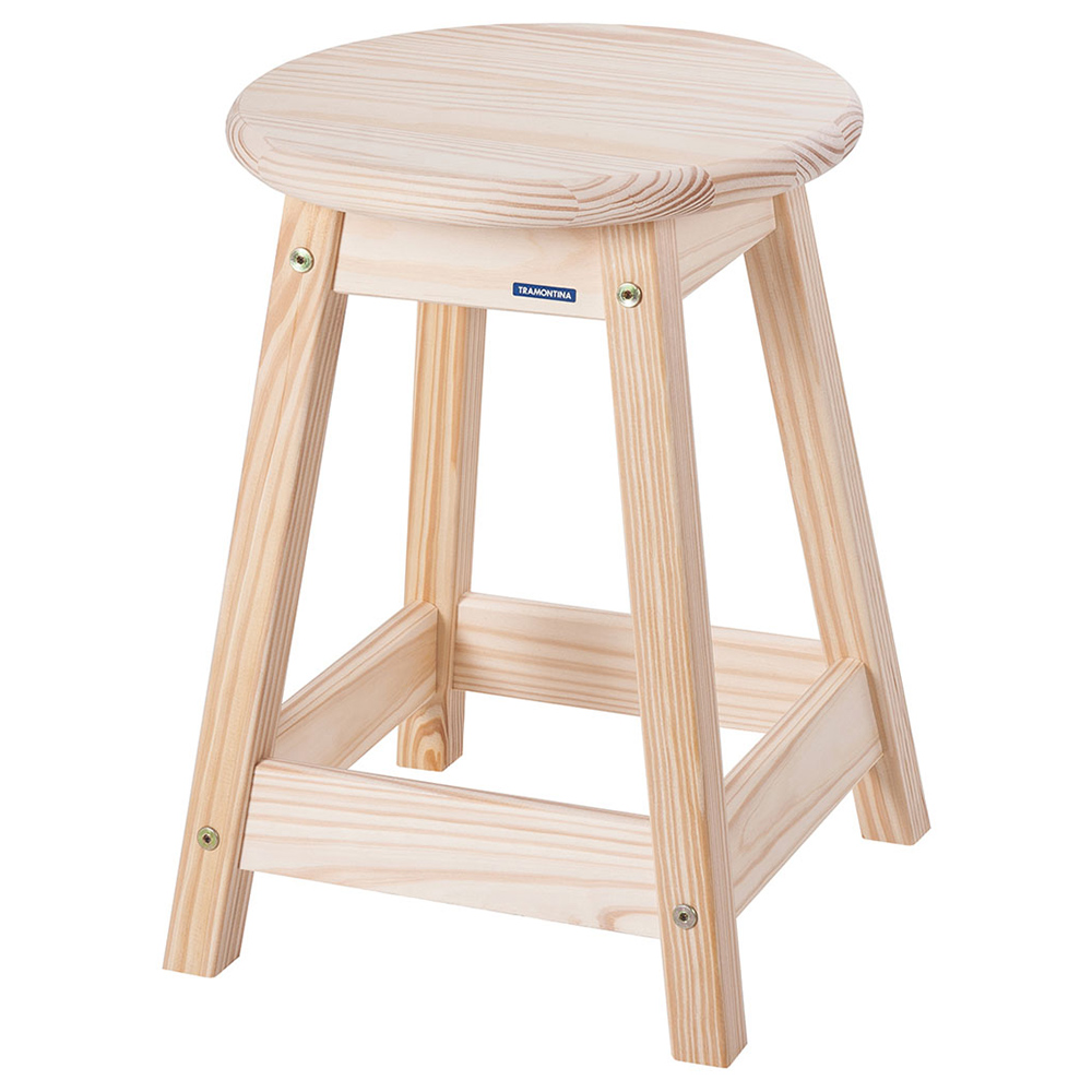 Tramontina Natural Wood Stool Image 2