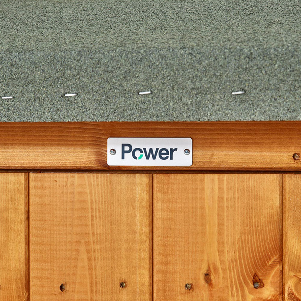 Power Sheds 20 x 6ft Apex Wooden Shed with Window Image 3