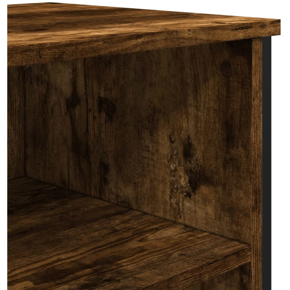 vidaXL 6 Shelf Smoked Oak Sideboard Image 7