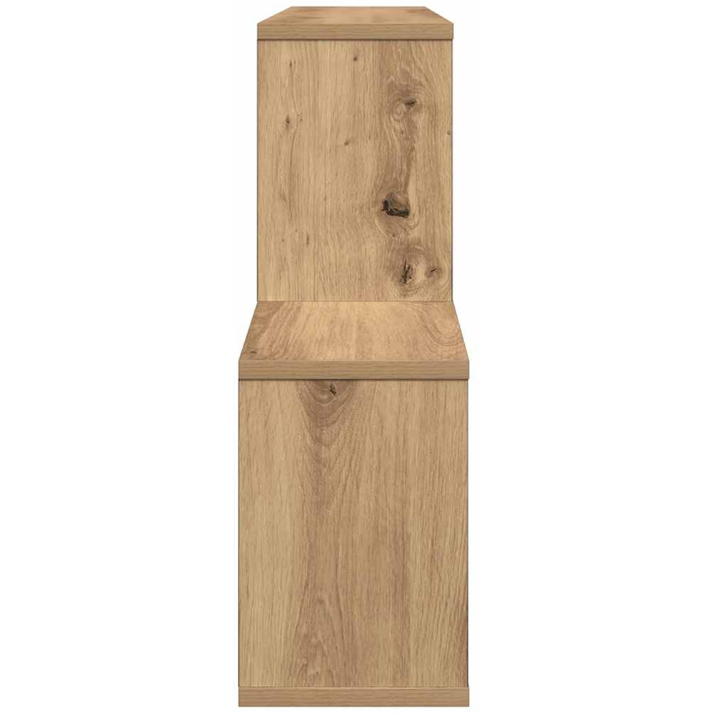 vidaXL 4 Shelf Artesian Oak Floated Wall Cabinet Image 4