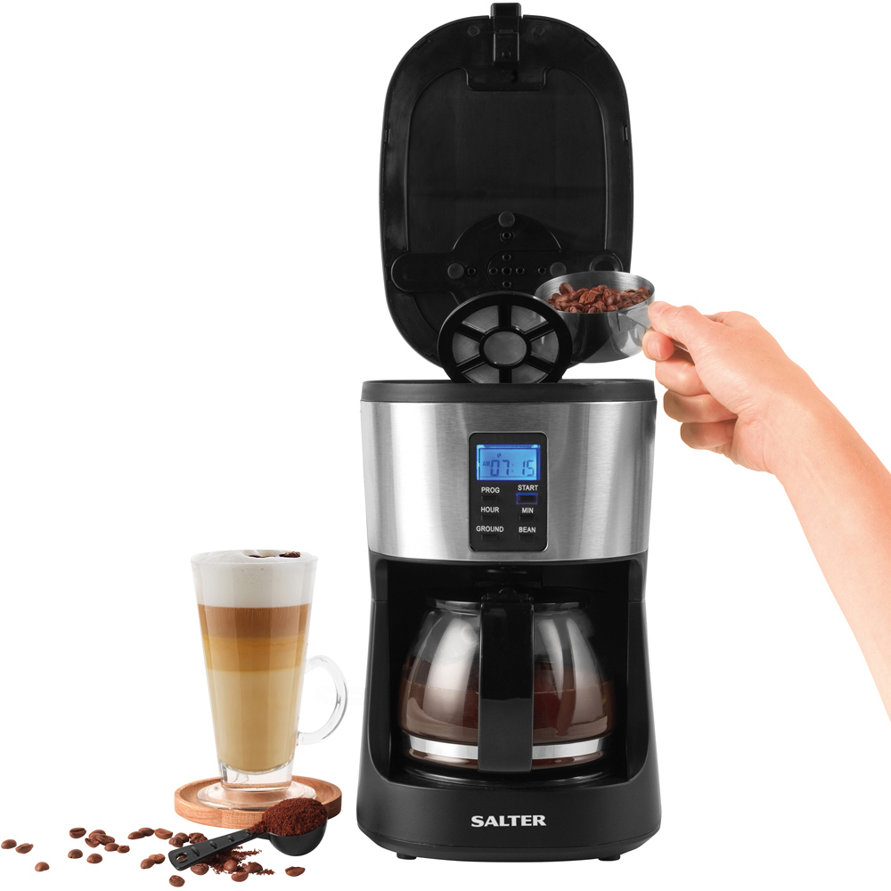 Salter EK4368 Black 750ml Caffe Bean-To-Jug Filter Coffee Maker 650W Image 4