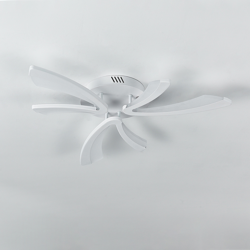 Living and Home 28 inch White V Shaped LED Ceiling Light Image 3
