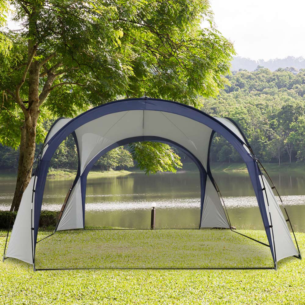 Outsunny Blue Dome Gazebo Camping Tent 3.5 x 3.5m Image 2