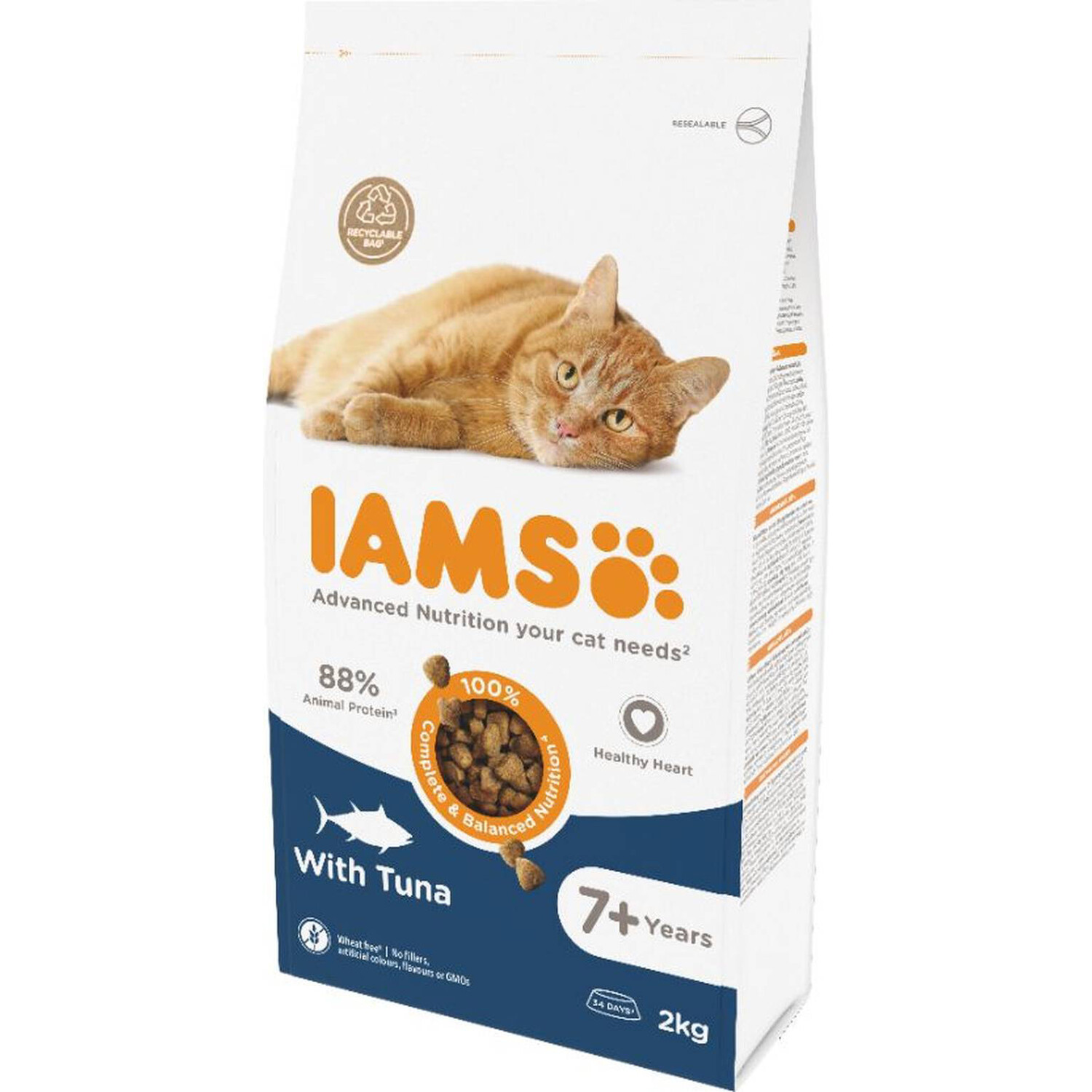 Iams Cat Senior 7 Plus Dry Cat Food Image 2