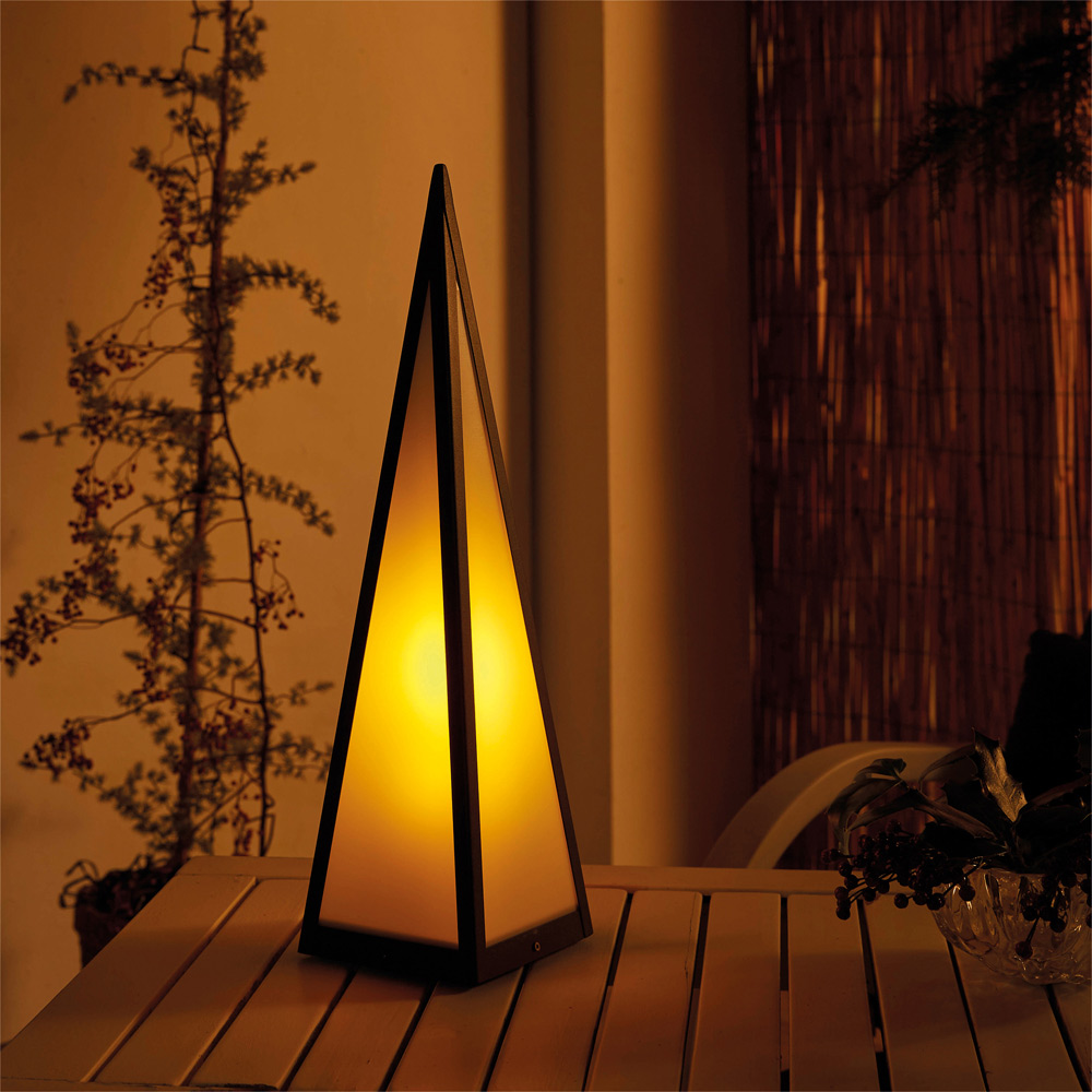 Luxform Battery-Powered Pyramid Lamp Image 2