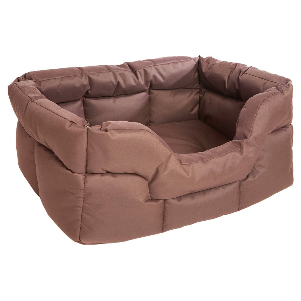 P&L Medium Brown Heavy Duty Dog Bed Image 1