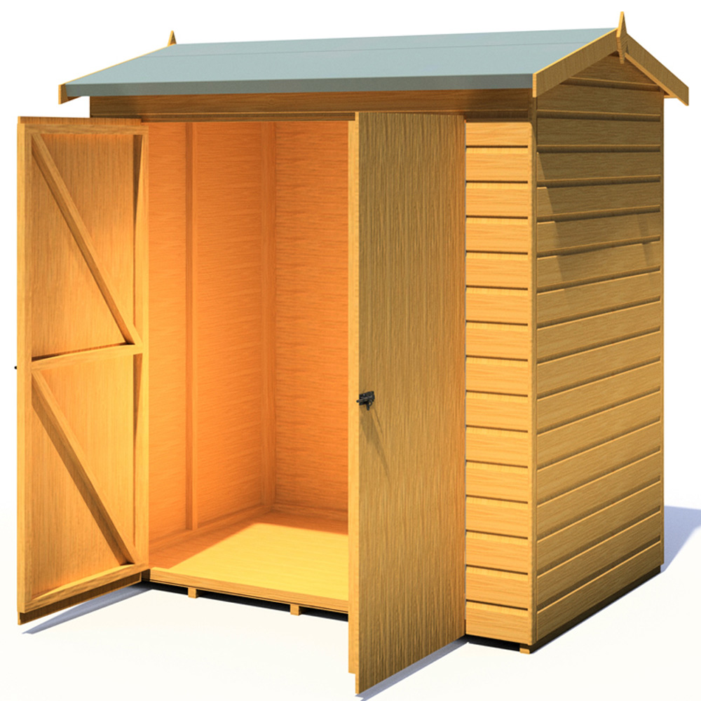 Shire Lewis 4 x 6ft Reverse Apex Shed Image 2