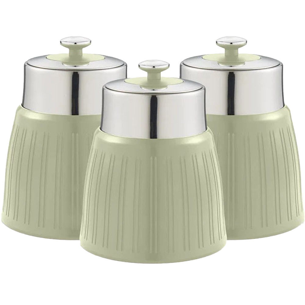 Swan Retro Green Canisters Set 3 Piece Image 1