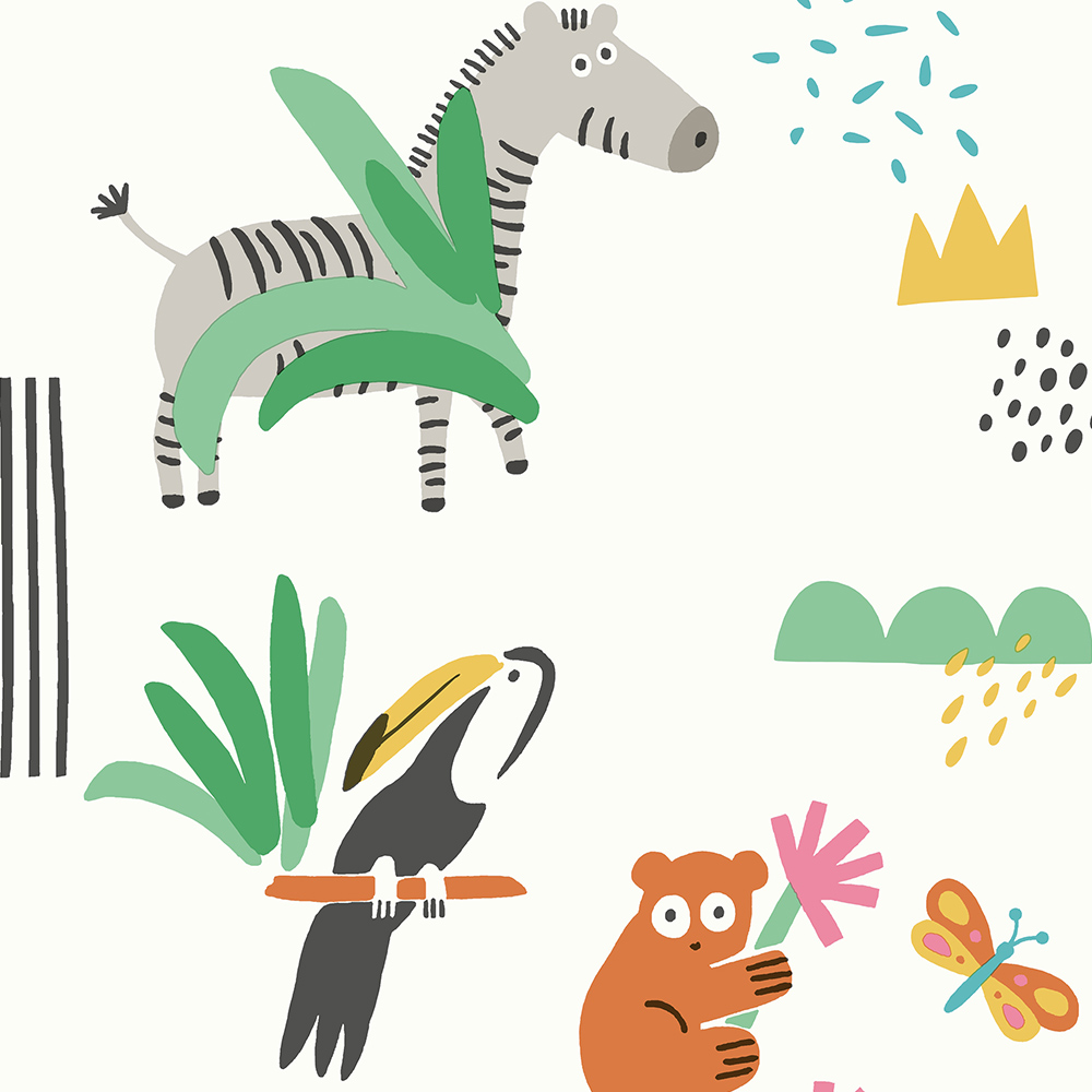 Holden Decor Abstract Animals Multicolour Wallpaper Image 3
