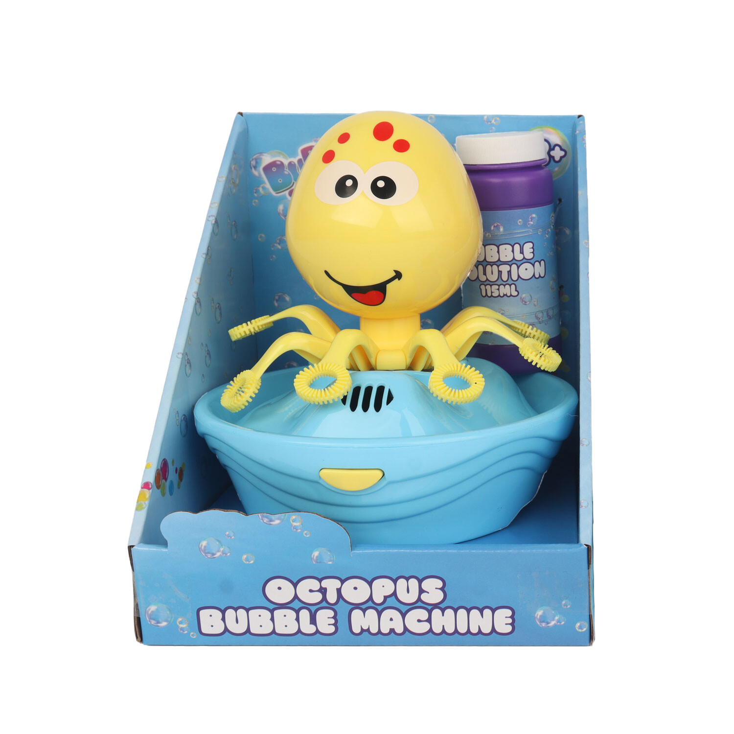 360 Degree Octopus Bubble Machine - Multicolour Image 1