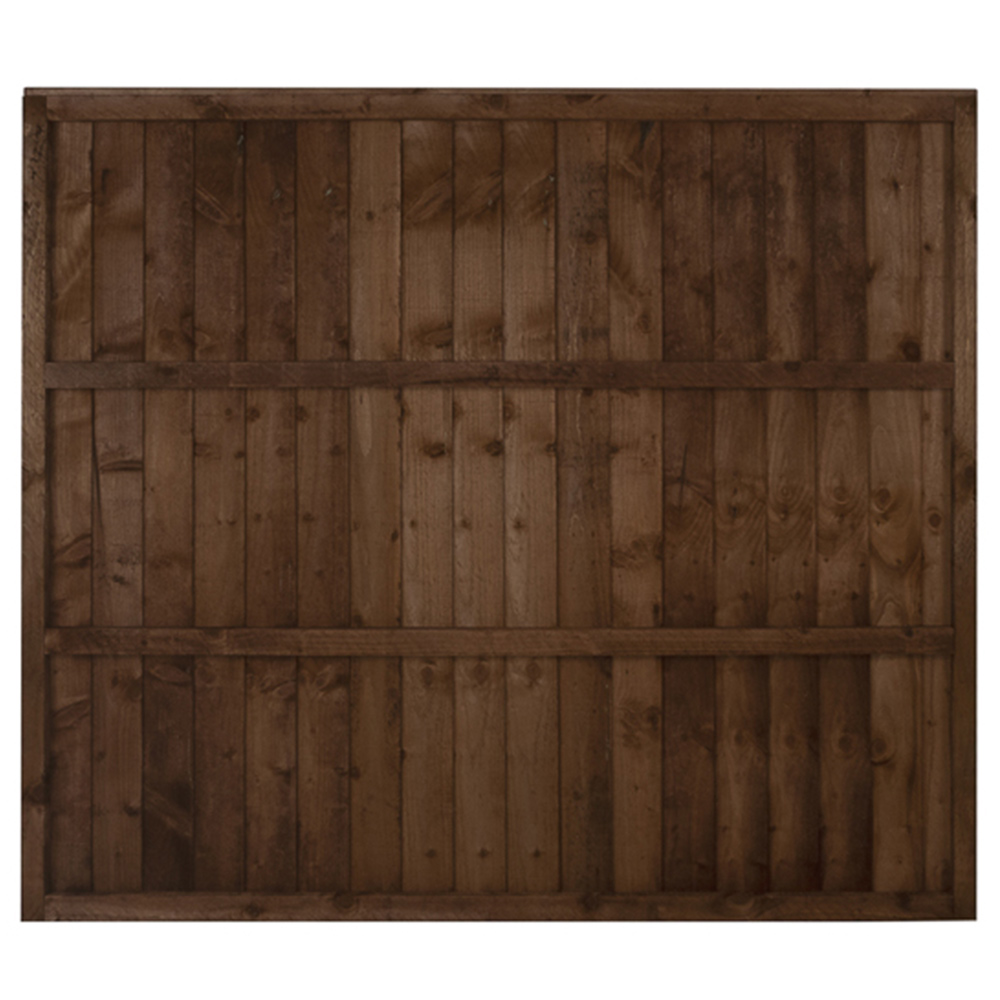 Forest Garden Brown Closeboard Panel 6 x 5ft Image 5
