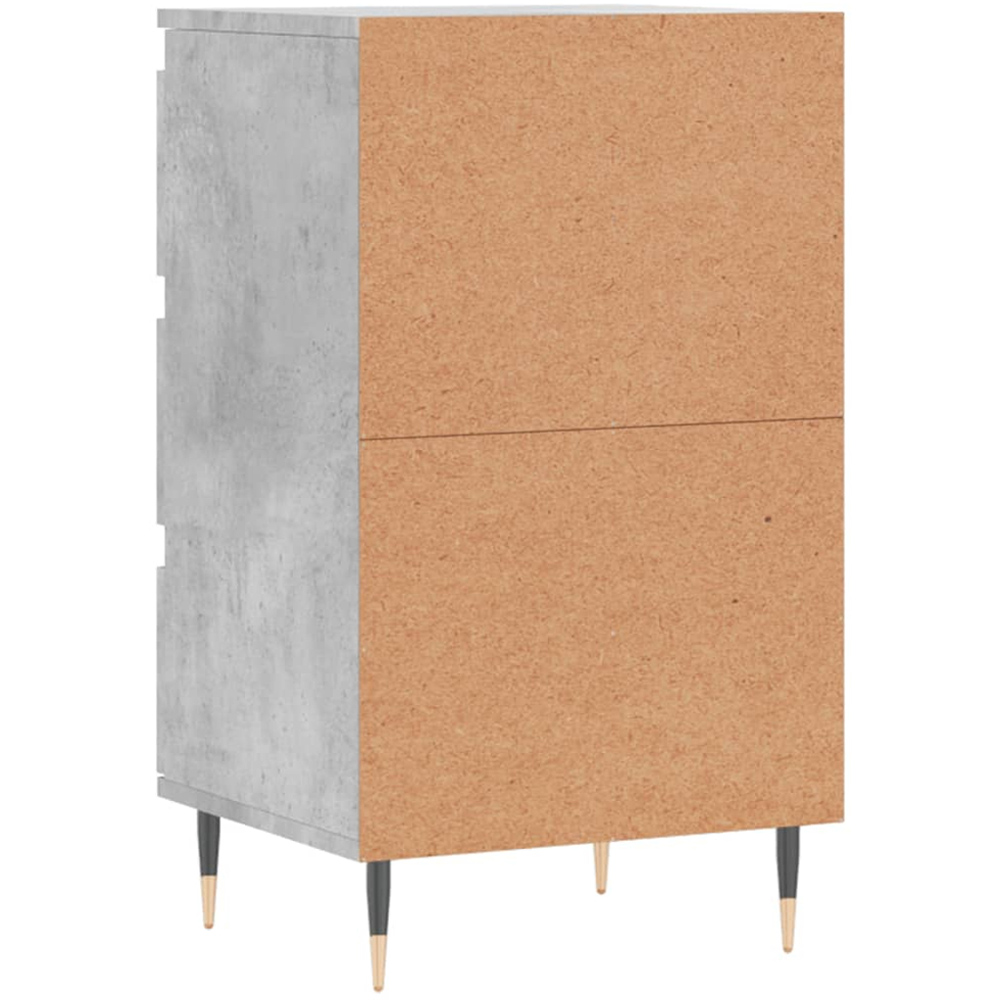 vidaXL 3 Drawer Concrete Grey Sideboard Image 8