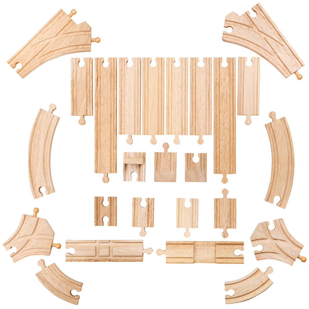 Bigjigs Rail Low Level Track Pack Image 1