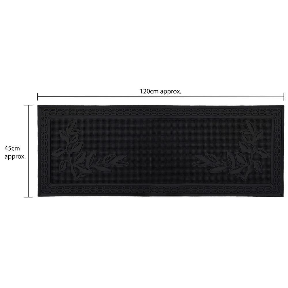 JVL Foliage Rubber Patio Scraper Doormat 45 x 120cm Image 9