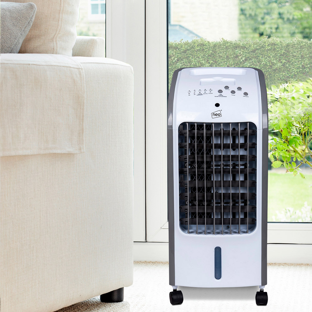 Neo White Remote Control Portable Air Cooler Fan 4L Image 2