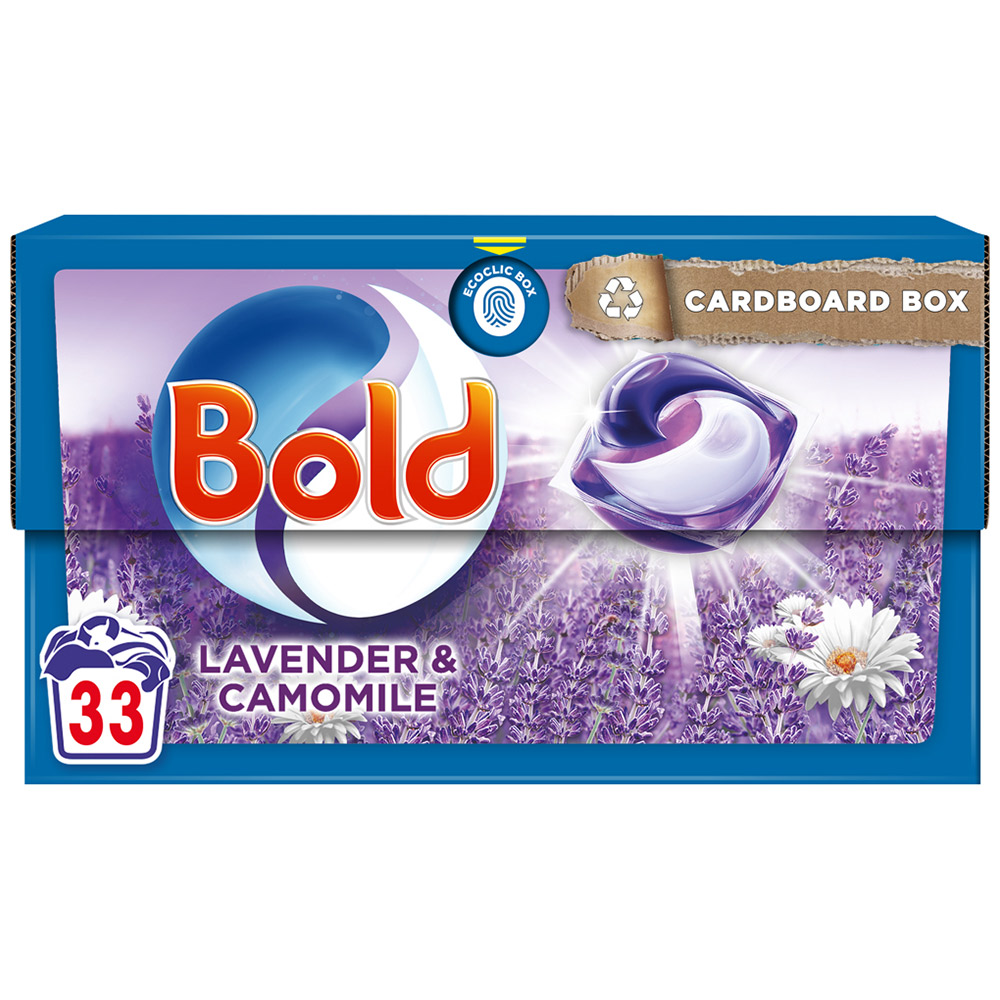 Bold All in 1 Pods Lavender and Camomile Washing Liquid Capsules 33 Washes Image 1