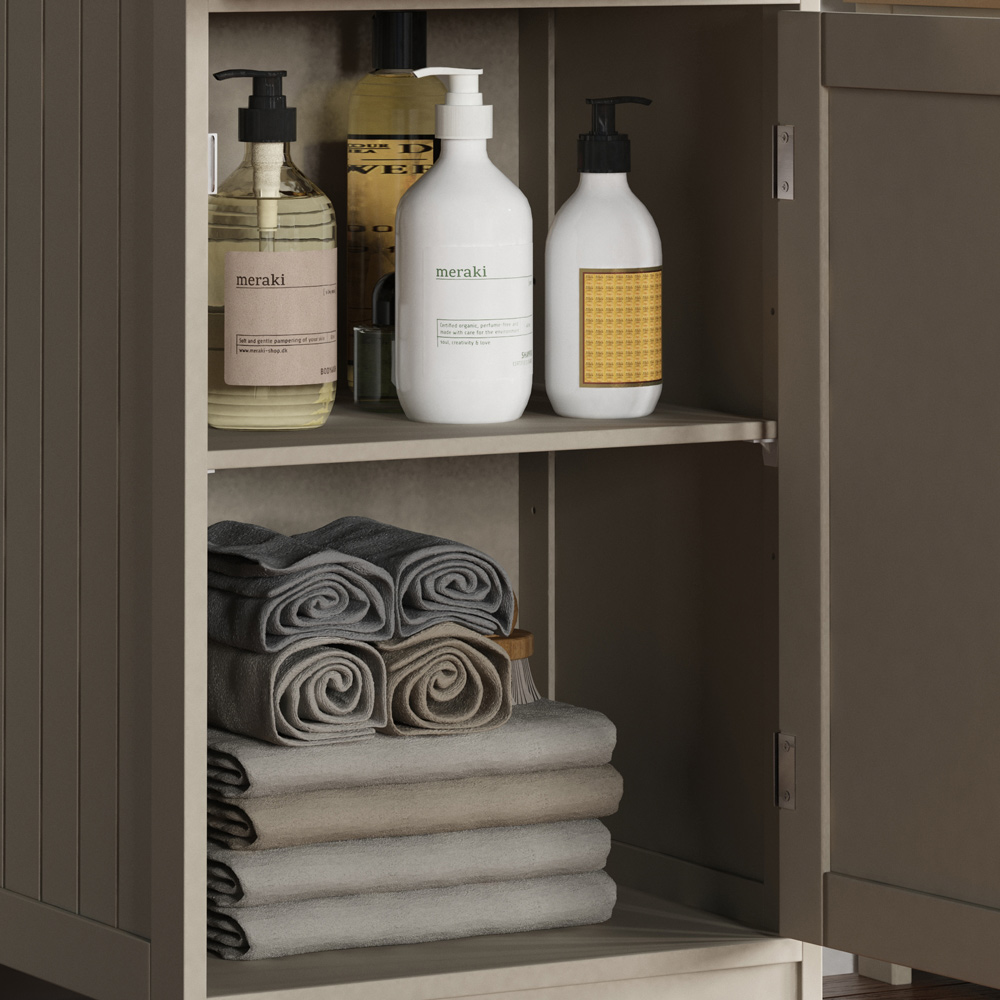 Bath Vida Priano Single Door Single Drawer Floor Cabinet Image 5