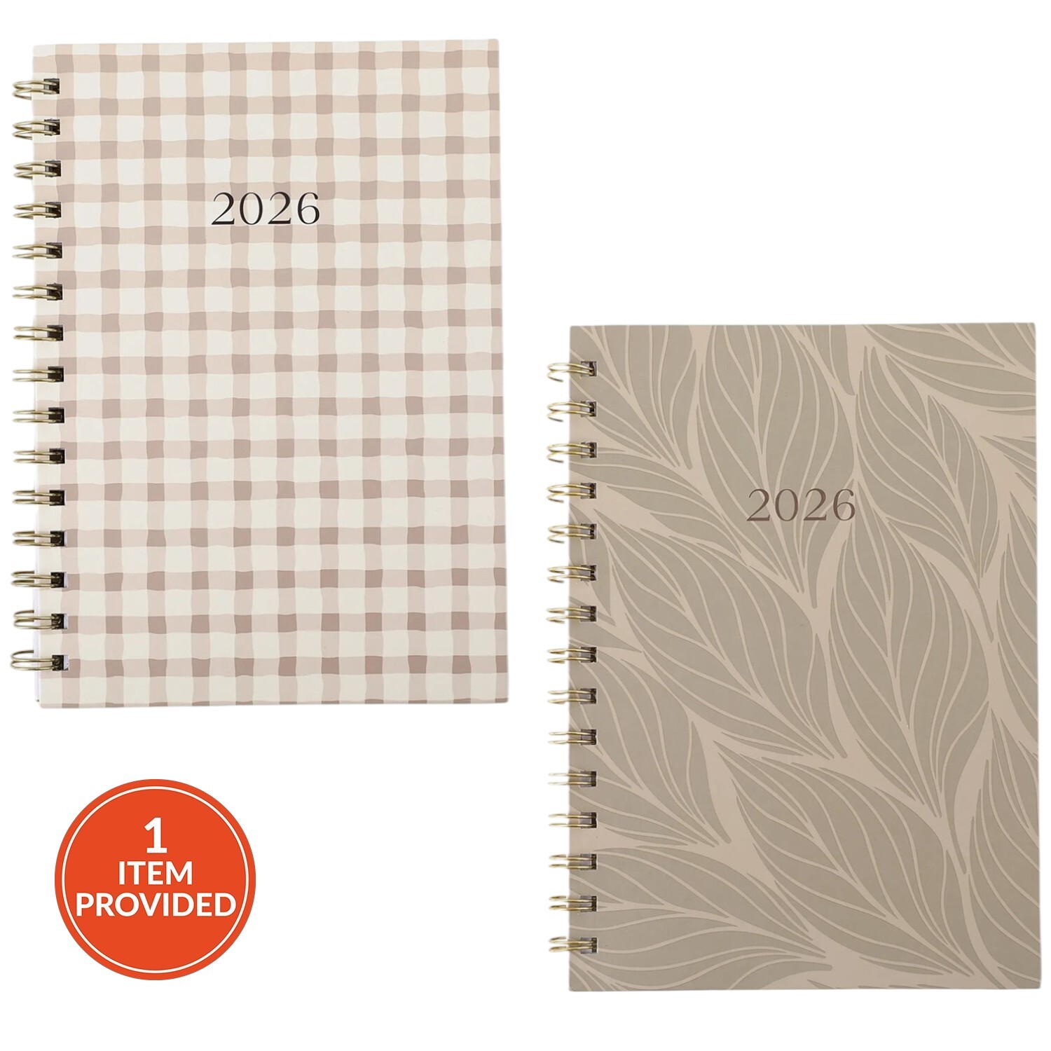 2026 Neutrals Spiral Diary Image 1