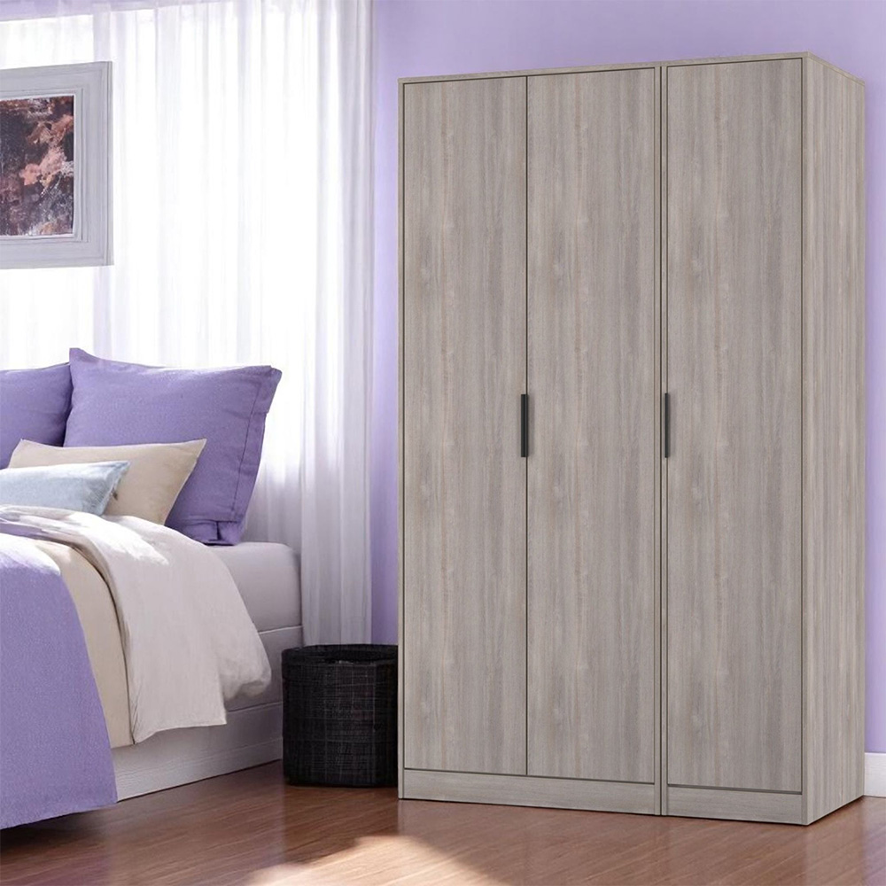 Crowndale Hong Kong 3 Door Grey Oak Tall Wardrobe Ready Assembled Image 8