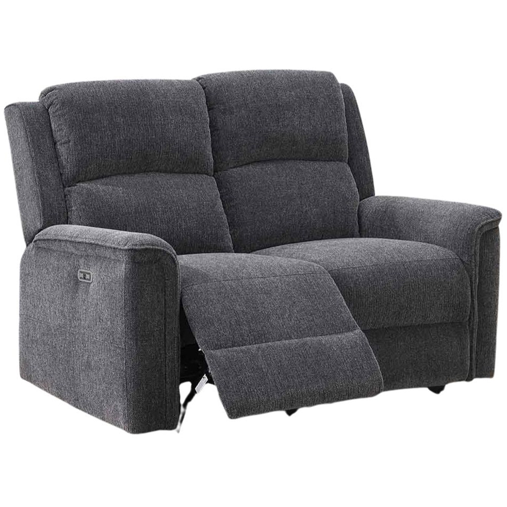 Eastside 2 Seater Dark Grey Power Recliner Sofa Image 2