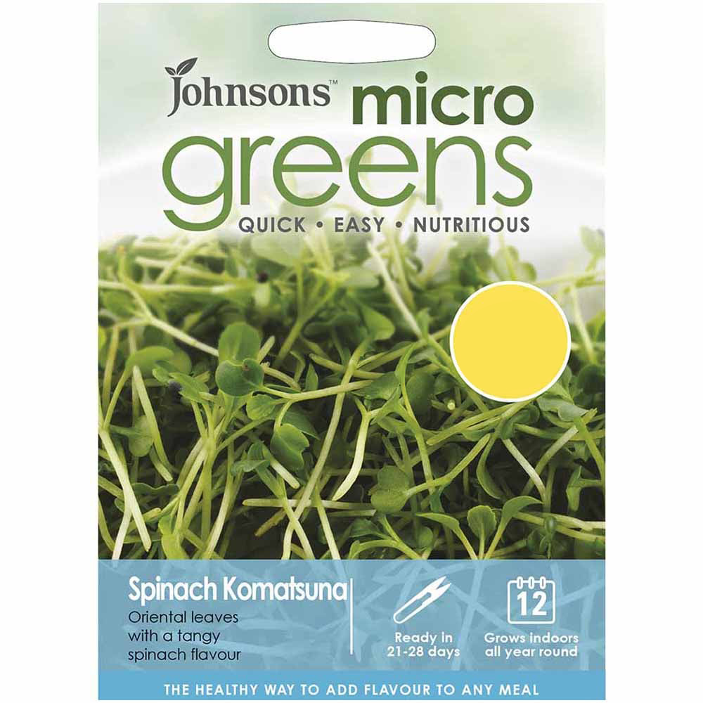 Johnsons Micro Greens Spinach Komatsuna Seeds Image 2