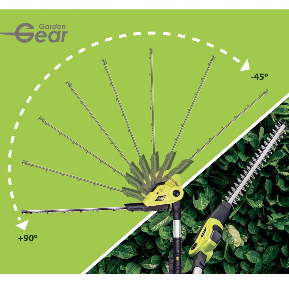 Garden Gear KJ3143 Rotating Handle 270cm Cordless Telescopic Hedge Trimmer 20V Image 8