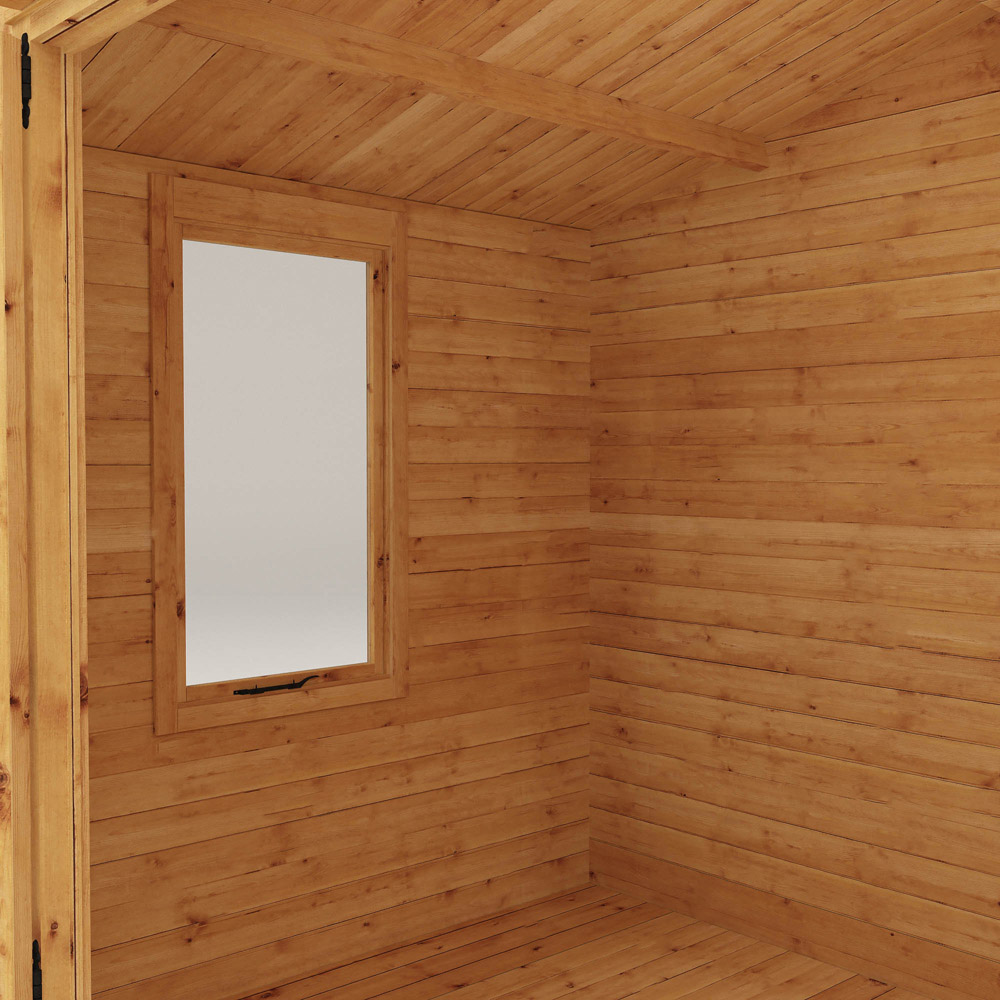 Mercia 8.5 x 10.8ft Double Door Wooden Apex Log Cabin Image 4