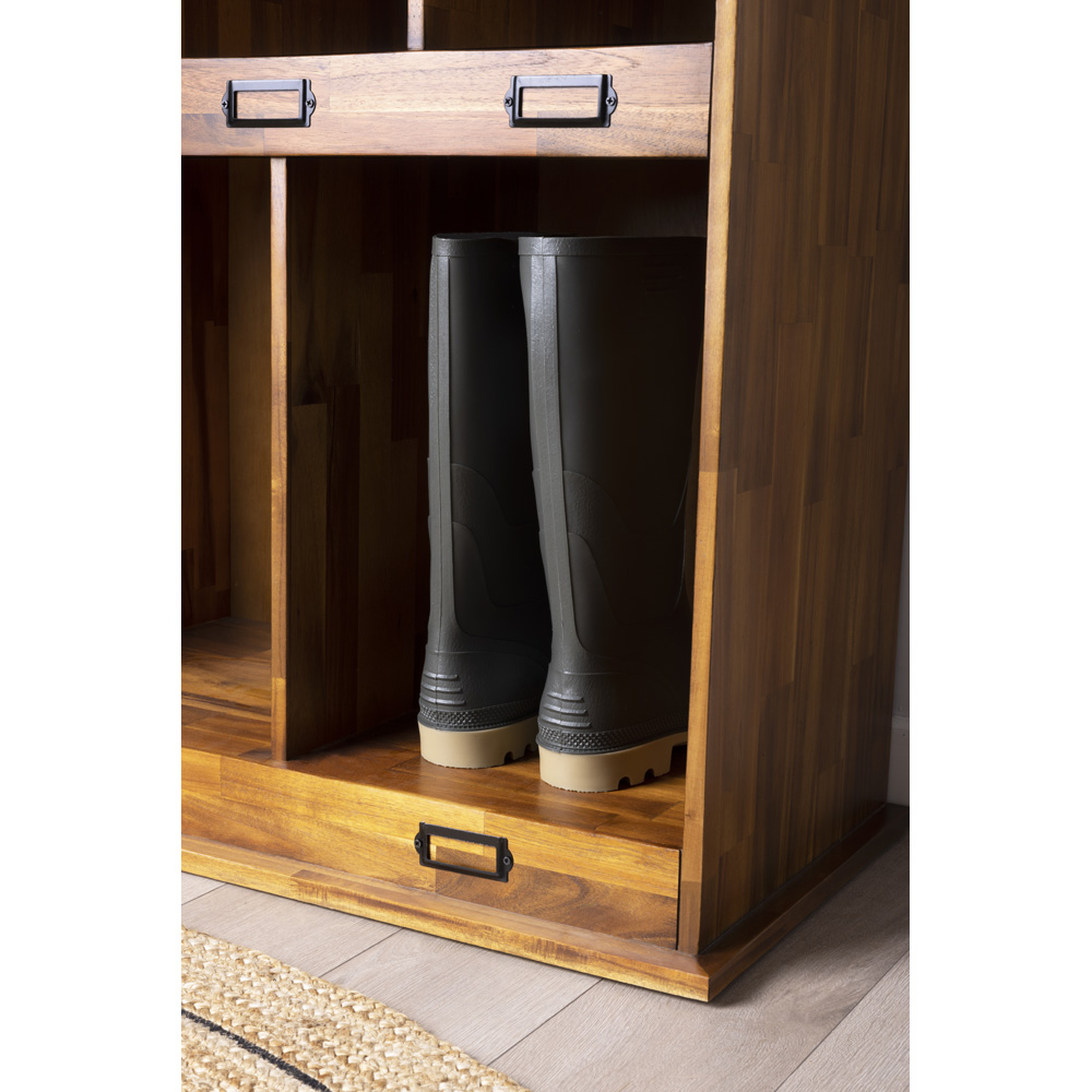 Charles Bentley Charnwood Large Wooden Shoe and Boot Locker Image 6