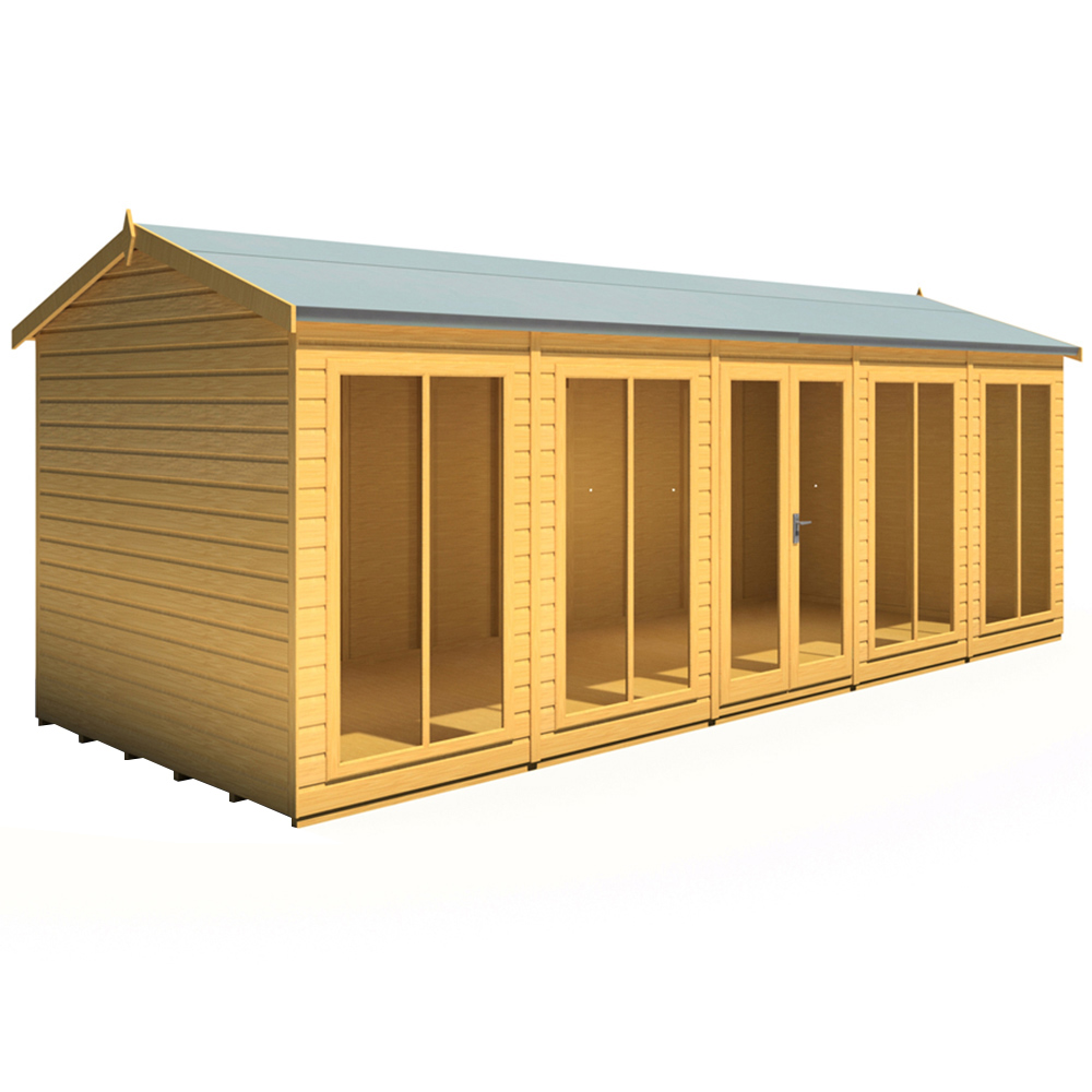 Shire Mayfield 20 x 8ft Double Door Traditional Summerhouse Image 1