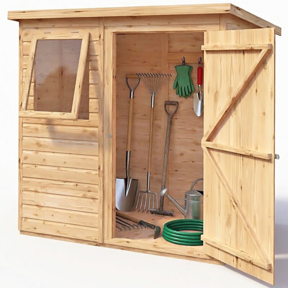 Shire 6 x 4ft Shiplap Pent Shed Image 3