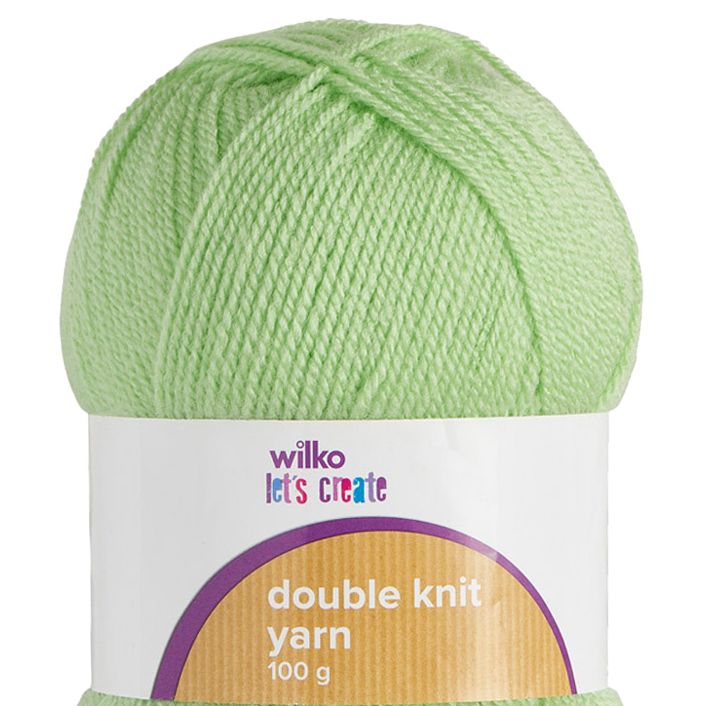 Wilko Double Knit Yarn Green 100g Wilko
