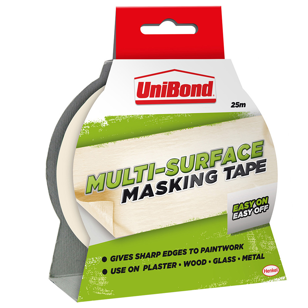 UniBond Easy On Off Masking Tape 25mm x 25m Image 1