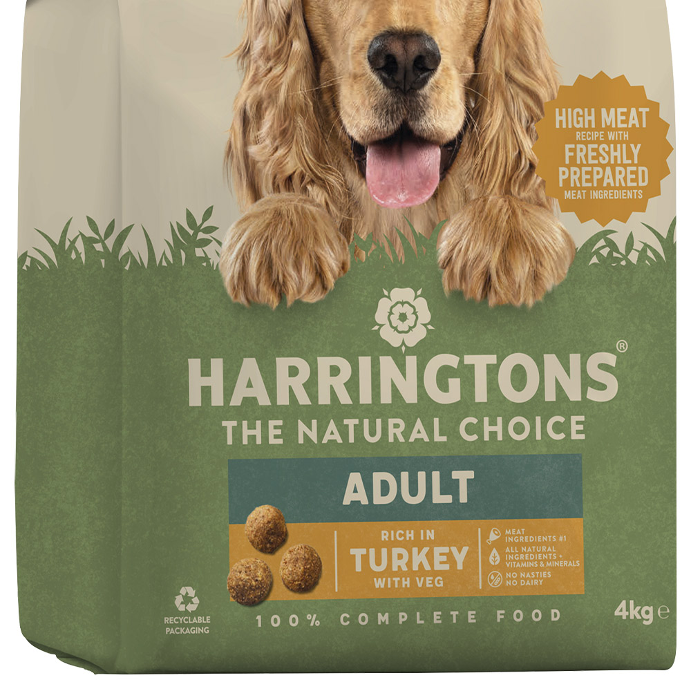 Harringtons Turkey and Vegetables Dog Food 4kg Image 4