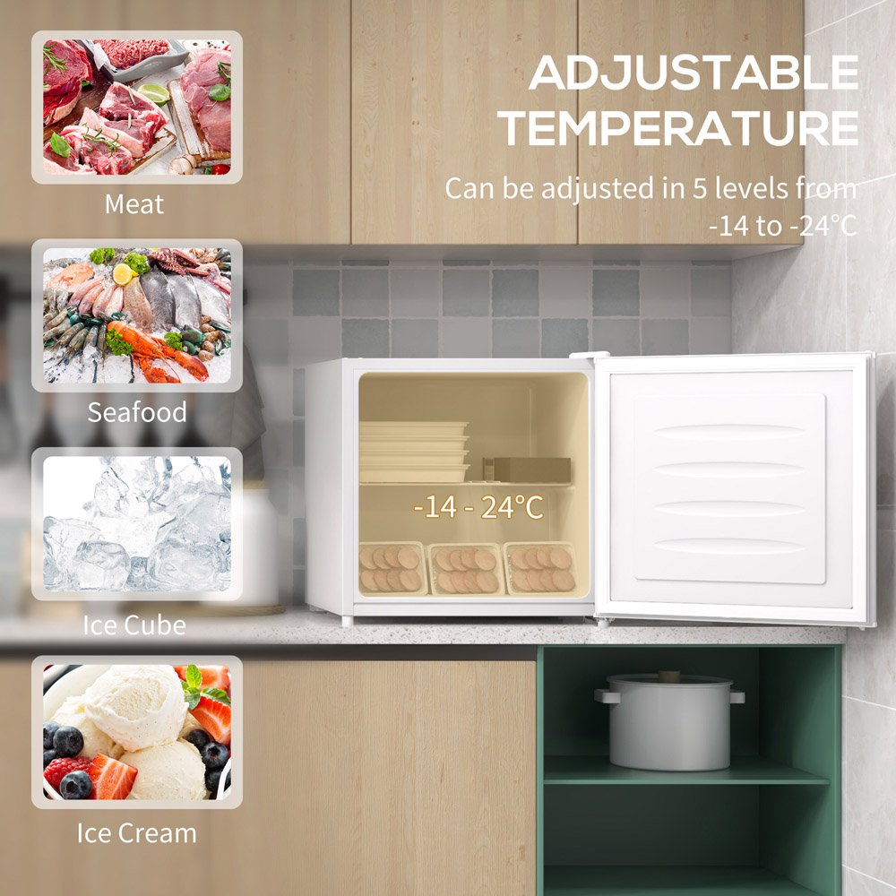 HOMCOM 800-127V70WT White 35L Tabletop Freezer Image 4