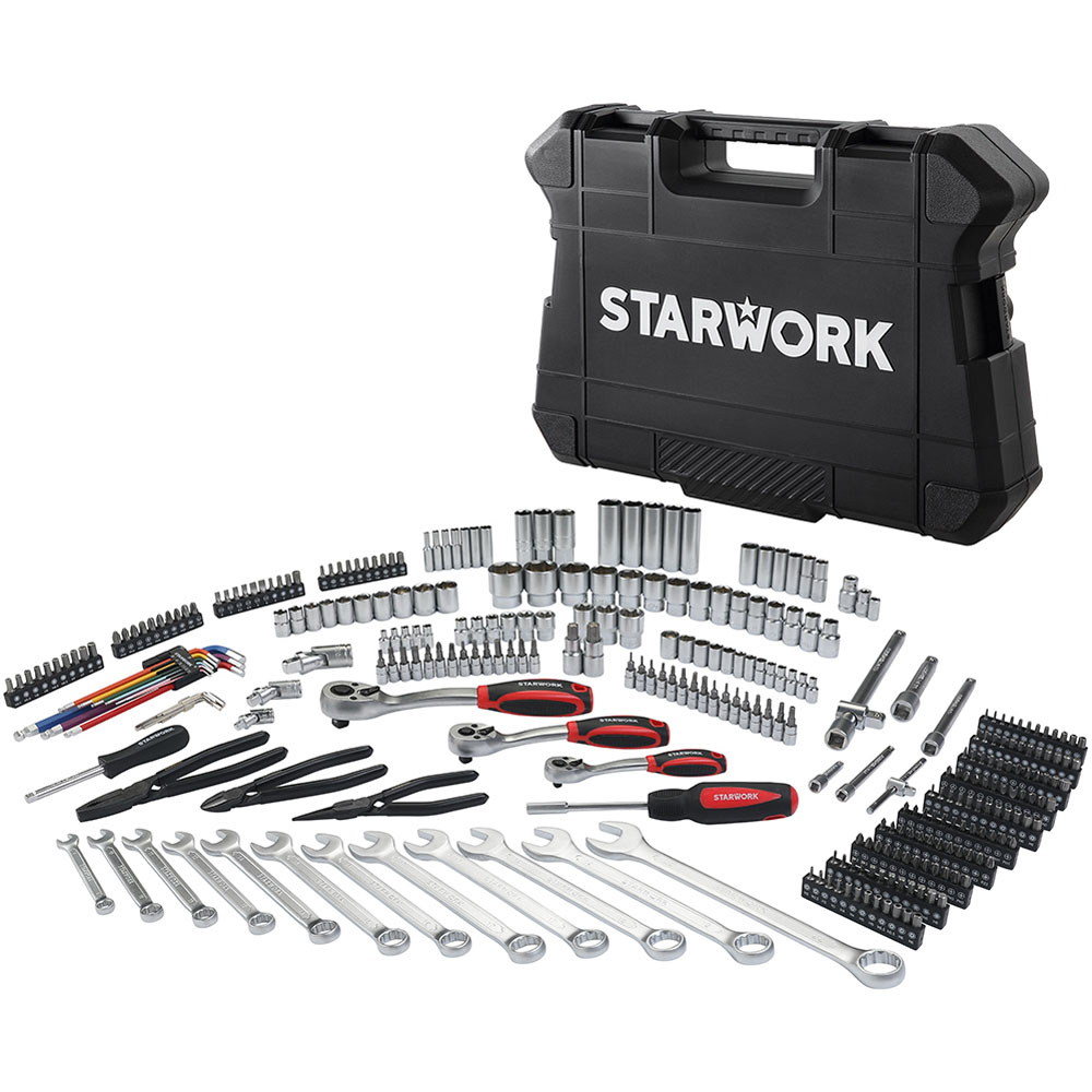 STARWORK True Mechanic 314 Piece Mechanics Tool and Socket Set Image 1