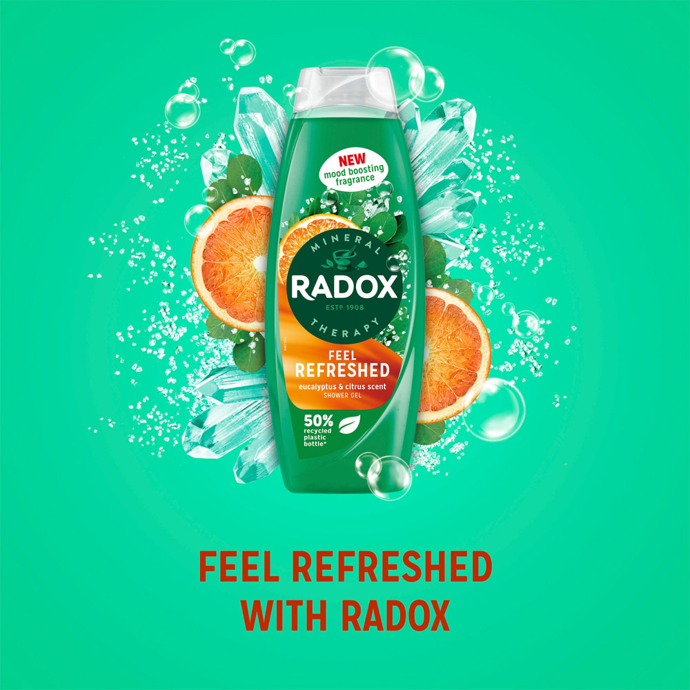Radox Feel Refreshed Mineral Therapy Shower Gel 675ml Image 6