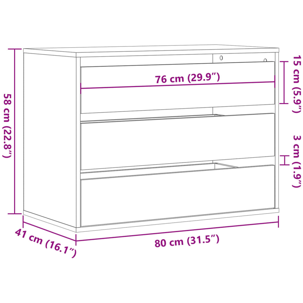 vidaXL Single Door 2 Shelf Sonoma Oak Wooden TV Cabinet Image 9