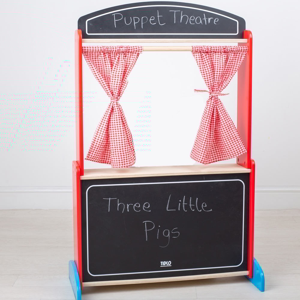 Tidlo Kids Wooden Puppet Theatre Image 3