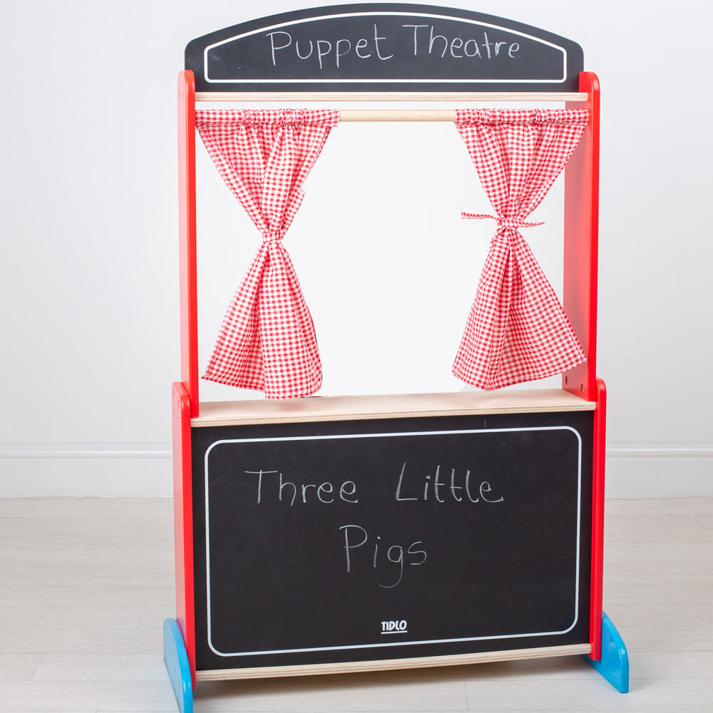 Tidlo Kids Wooden Puppet Theatre Image 3