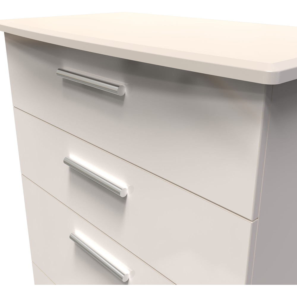Crowndale Knightsbridge 4 Drawer Kashmir Gloss Deep Chest of Drawers Ready Assembled Image 5