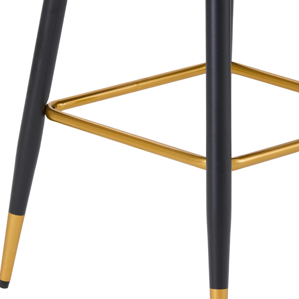 Living and Home Royal Blue Upholstered Bar Stool Set of 2 Image 4