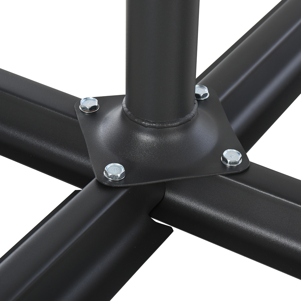 Outsunny 4PCs Parasol Base Black Image 5