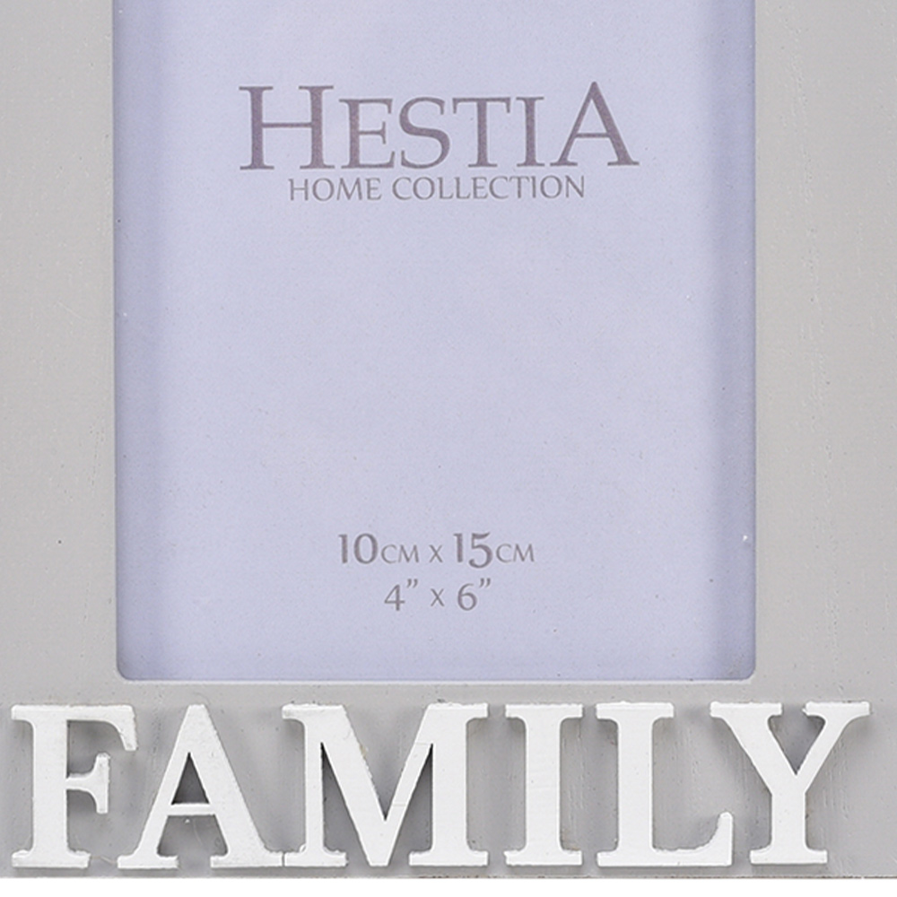 Premier Housewares Hestia Family Heart Photo Frame 4 x 6 Inch Image 3