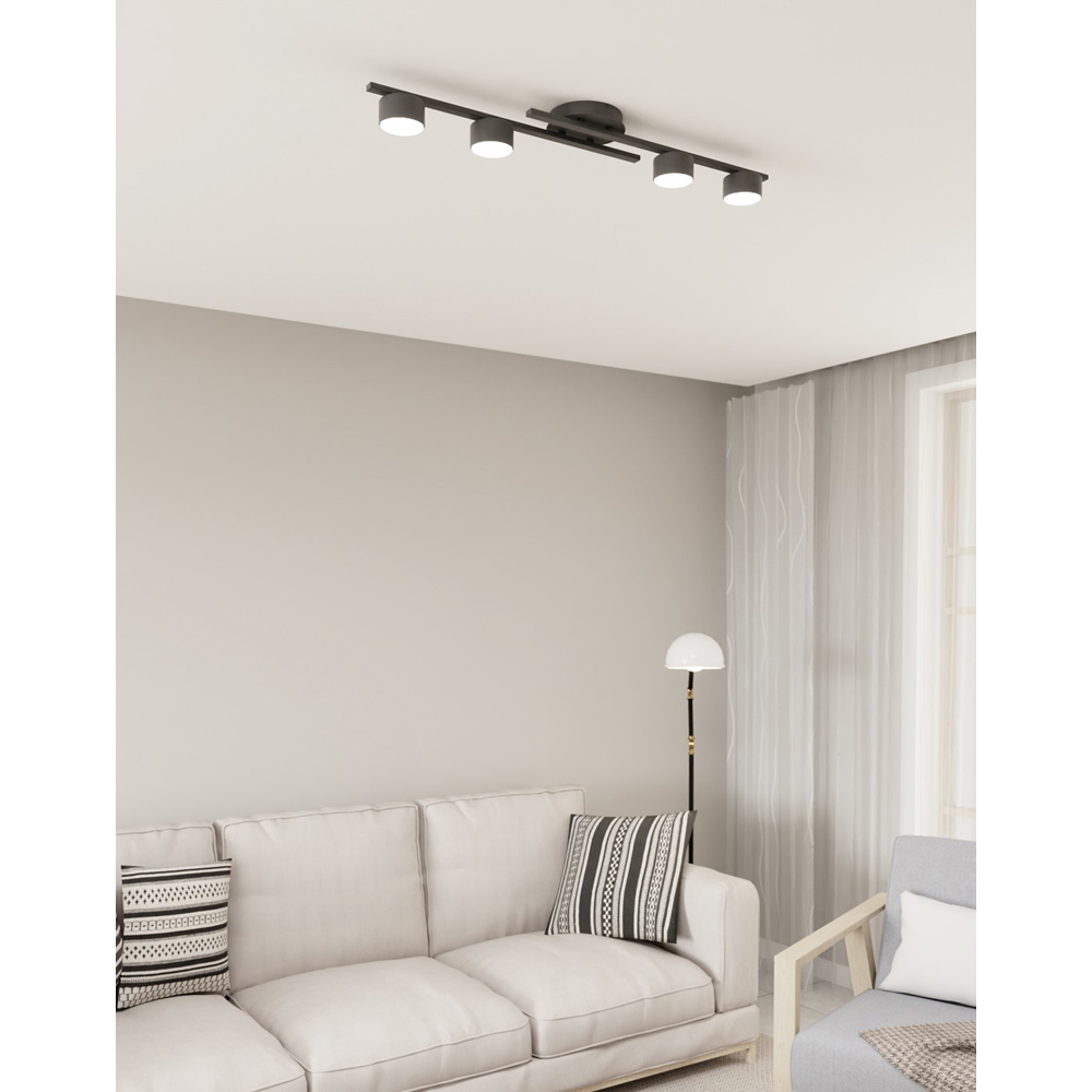 Emibig Fragment 4 Light Black GX53 Ceiling Light Image 4