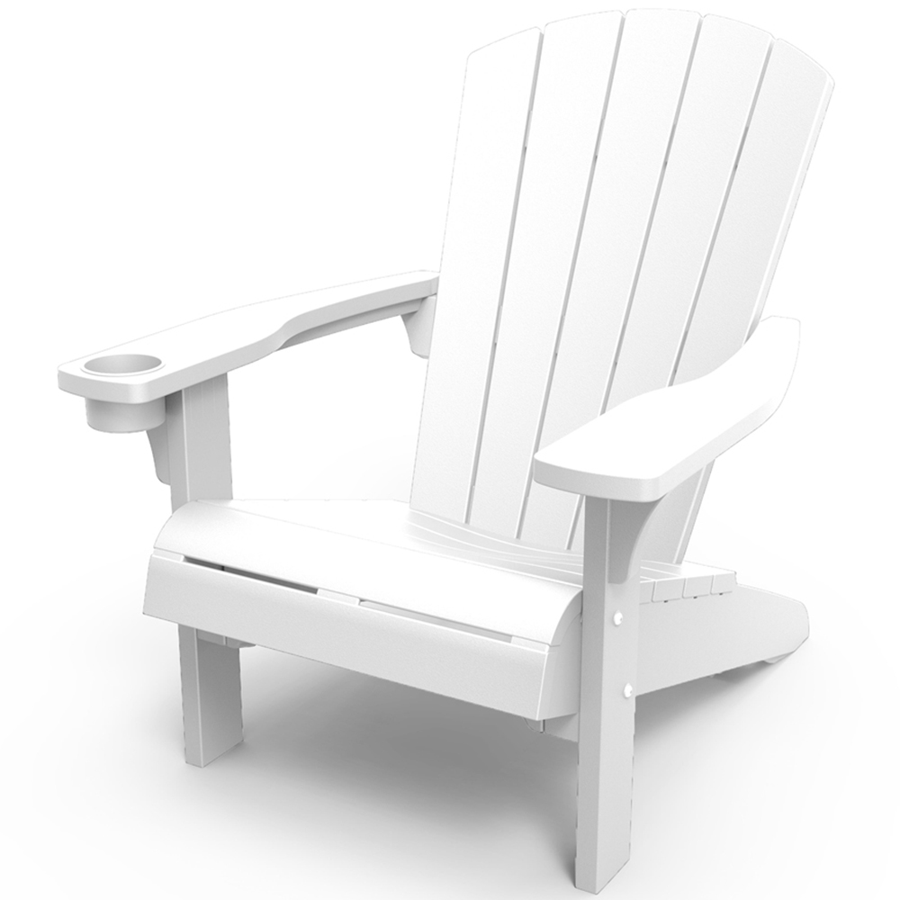 Keter Alpine White Adirondack Chair Image 2