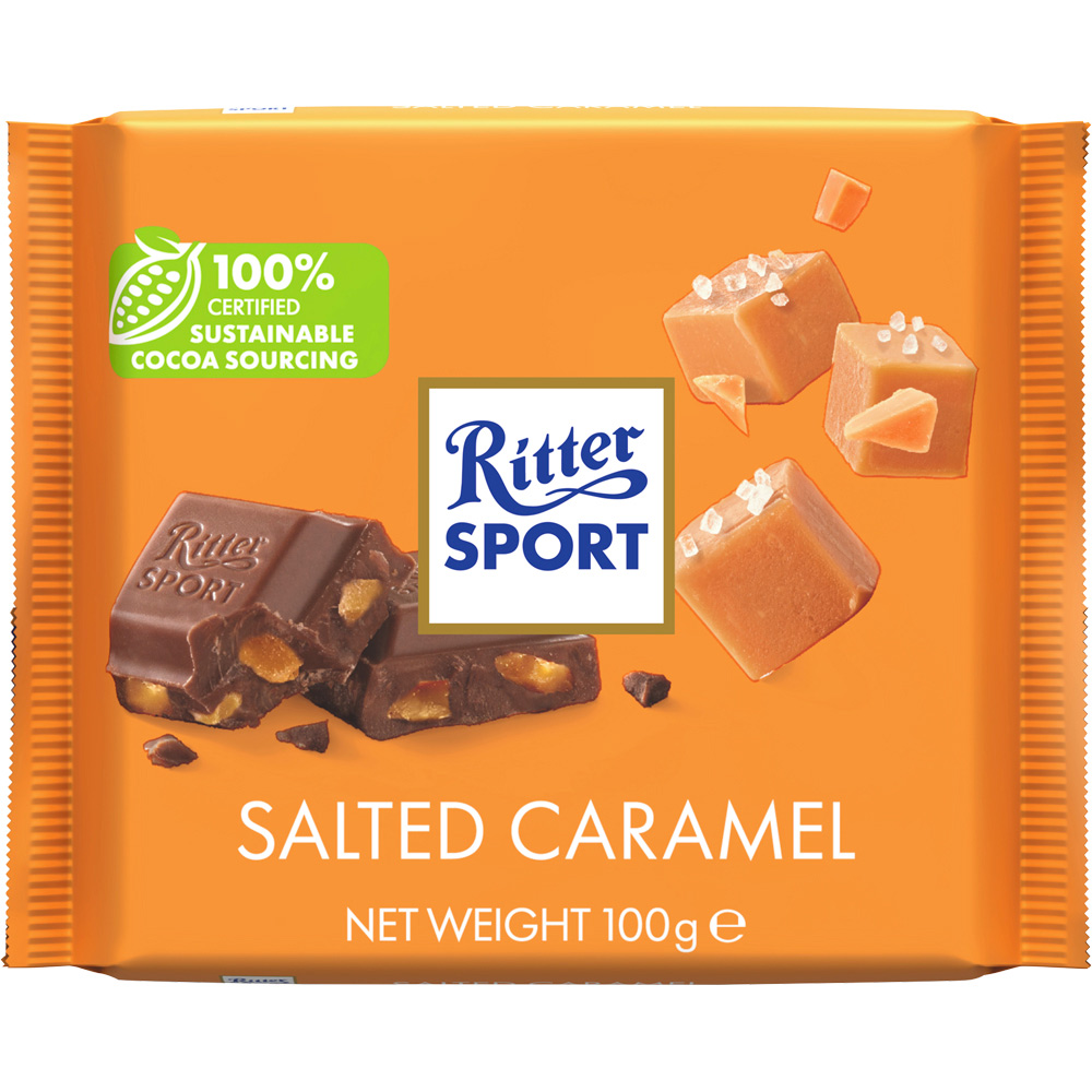 Ritter Sport Salted Caramel Chocolate 100g Image